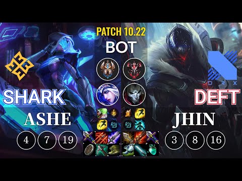 EM Shark Ashe vs DRX Deft Jhin Bot - KR Patch 10.22