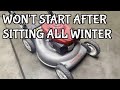 Honda Lawn Mower Will Not Start After Sitting All Winter