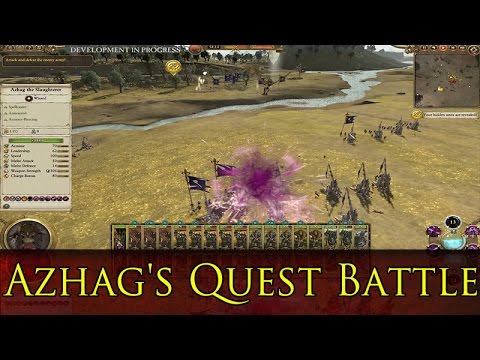 TOTAL WAR WARHAMMER - AZHAG'S QUEST BATTLE!