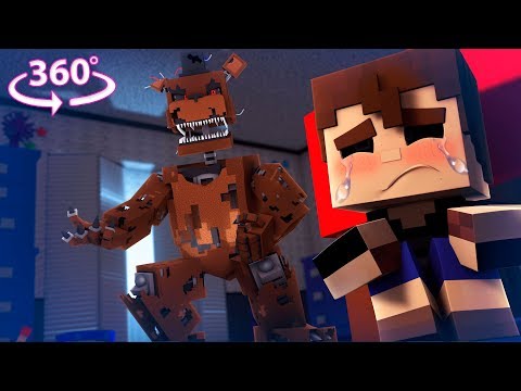 Friend - 360° Five Nights At Freddy's - NIGHTMARE FREDDY VISION - Minecraft 360° VR Video