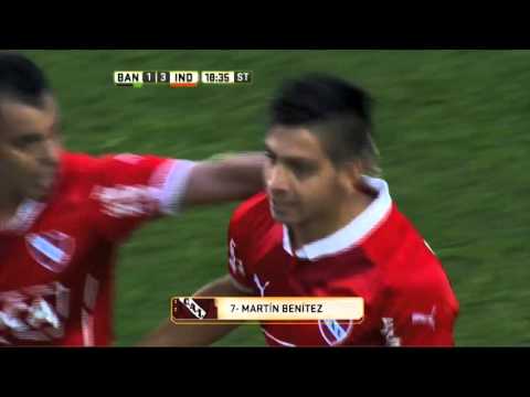 Gol de Benítez. Banfield 1 Independiente 3. Fecha 7. Primera División 2016