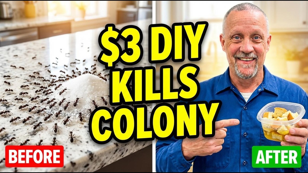 ANT KILLER THAT ACTUALLY WORKS! 24-Hour Colony Elimination ($3 DIY)