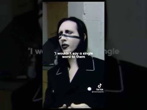 Marilyn Manson when asked what he would say to the kids of columbine