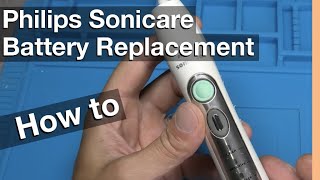 Battery Replacement on Electric Toothbrush Philips Sonicare (How to in 4K)
