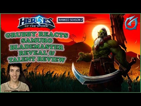 Grubby | Heroes of the Storm | Samuro - Blademaster Hero Reveal and Full Talent Review