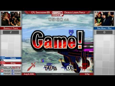 CFL Smackdown 89 Melee - Barraca + Tempo vs Ridz + Momo - Losers Finals