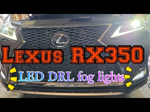 2020-2022 Lexus RX350 LED DRL fog lights installation step by step
