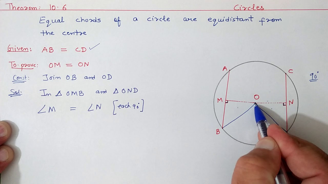Chapter:10 Theorem:10.6 Circles  | Ncert Maths Class 9 | Cbse.