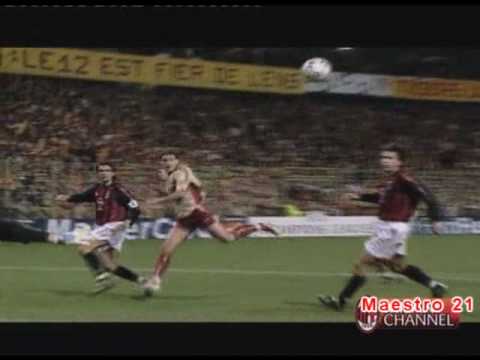 Highlights Lens 2-1 AC Milan - 29/10/2002