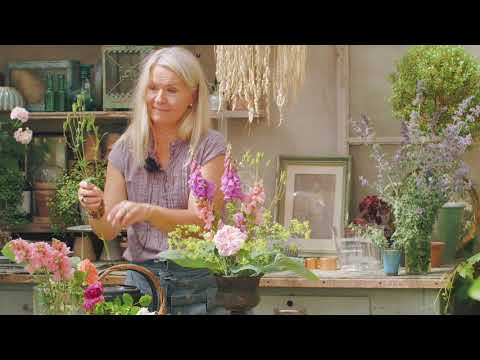 Skapa med blommor från trädgården