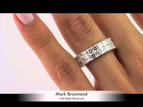 Mark Broumand - 5.65ct Asscher Cut Diamond Eternity Band