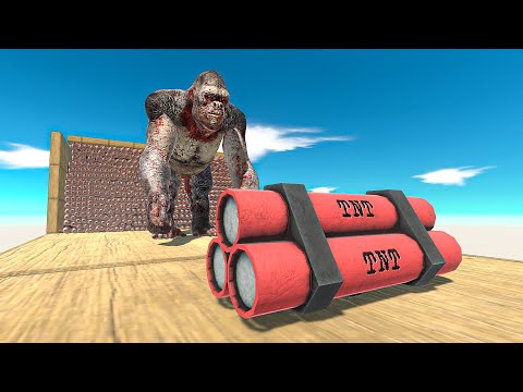 GIANT DYNAMITE DESTROYS UNITS - Animal Revolt Battle Simulator