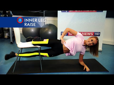 SkyGym 22: Chair Workout - 10 MIN Lower Body