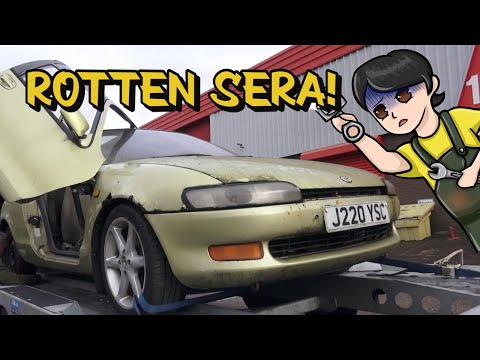 Barn Find Toyota Sera! Totally Rotten
