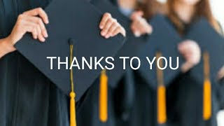 Thanks To You Lyrics by Tyler Collins (Tribute / Graduation Song)