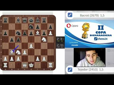 Mejores partidas de la II Copa Dicharachera   MI Enrique Tejedor vs GM Etienne Bacrot