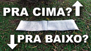 Aluminum Foil Sleeping Pad - Which side should face up?
