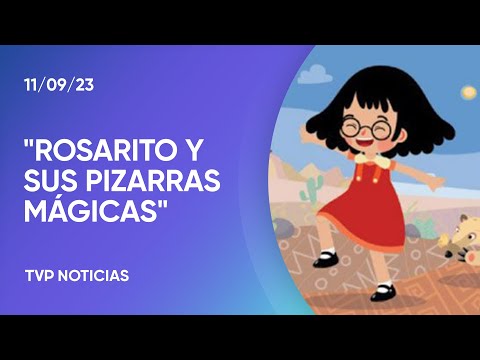 "Rosarito y sus pizarras magicas" un dibujo animado riojano en homenaje a la maestra Vera Peñaloza