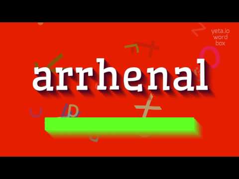 HOW TO PRONOUNCE ARRHENAL? #arrhenal