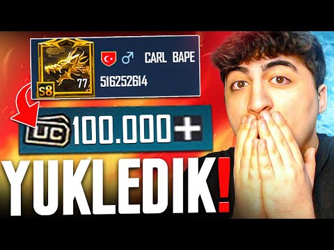 YENİ HESABIMA 100.000. UC'Yİ YÜKLEDİK!
