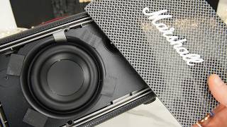 How to remove Marshall Speaker a grill + excursion bass test