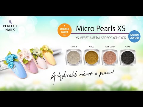 Körömdíszítés szórógyönggyel - Micro Pearls XS | Perfect Nails