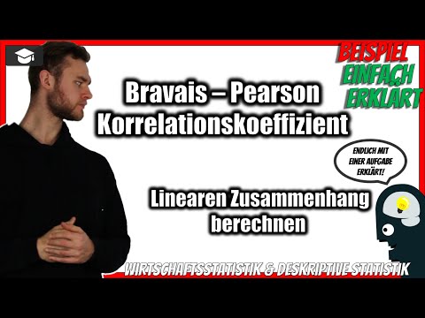 Bravais Pearson correlation coefficient calculation 📚 Linear relationship [Example] Statistics