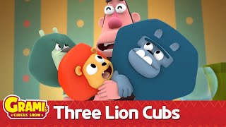 Download lagu [Grami's circus show] Three Lion Cubs! A story with a twist l Animation mp3