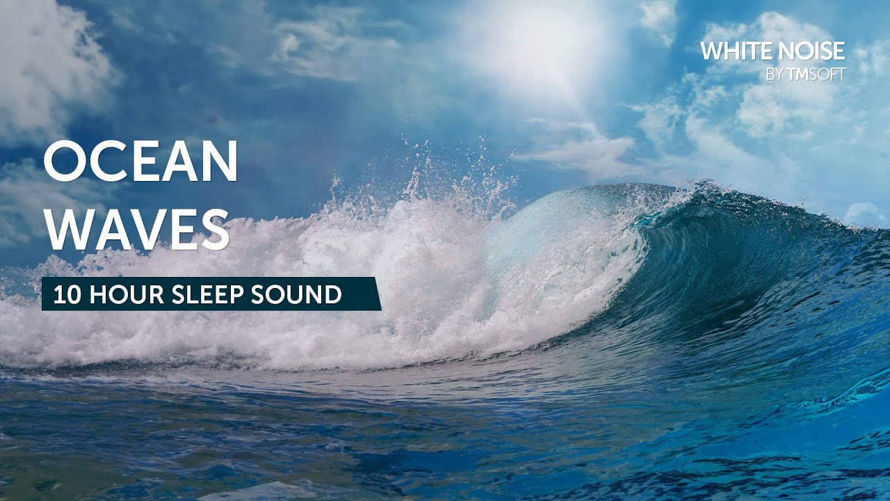 Ocean Waves Crashing - 10 Hours Sleep Sound - Black Screen