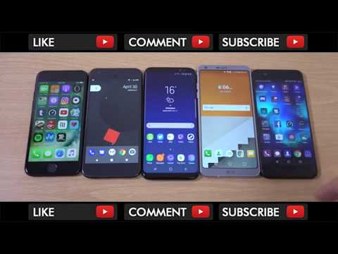Samsung Galaxy S8 vs LG G6 vs Huawei P10 vs Google Pixel vs iPhone 7 Speed Comparison!