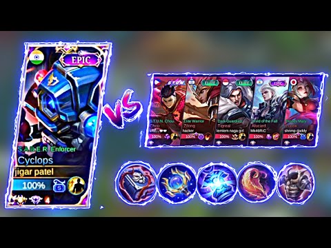 CYCLOPS DESTROYED ANY HEROES WITH THIS BUILD | CYCLOPS USER MUST TRY THIS BUILD | MLBB