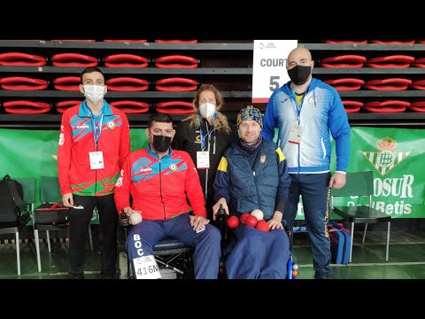 Seville 2021 World Boccia Europe - BC4 Pool C - Artem Kolinko (UKR) vs Khayal Islamov (AZE)