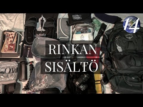 Mitä pakata 5 kuukauden Aasian reissulle (RINKAN SISÄLTÖ)