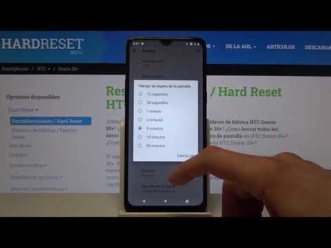 Cómo cambiar el tiempo de pantalla en HTC Desire 20+ - tiempo de bloqueo automático