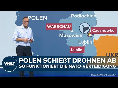 POLEN: Drohnen von Russland abgeschossen! So funktioniert die Verteidigung der Nato