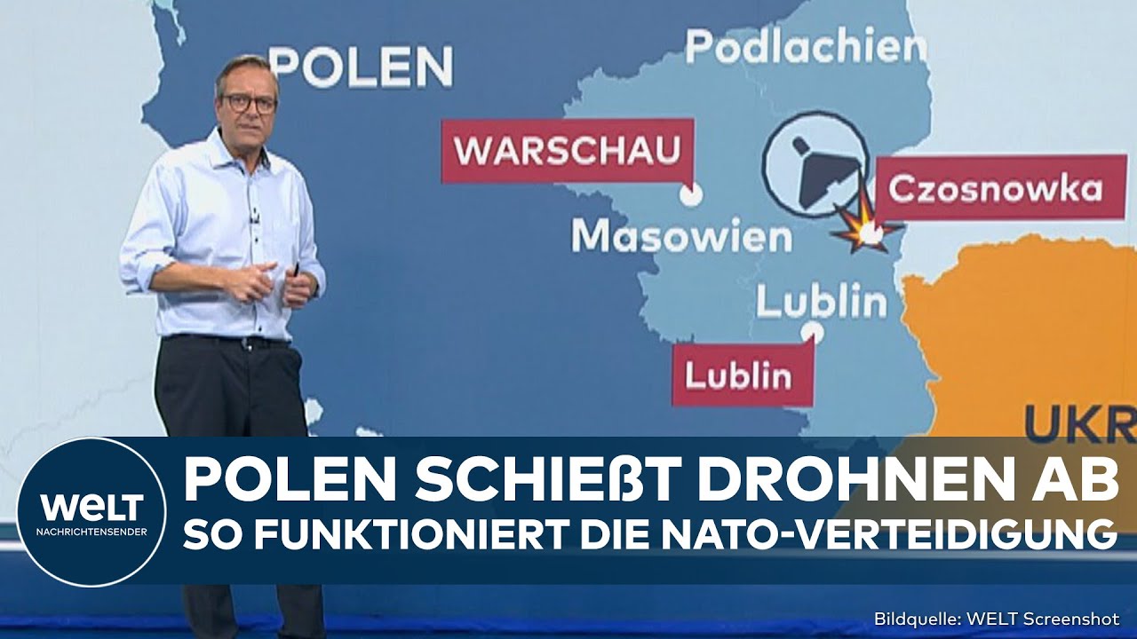 POLEN: Drohnen von Russland abgeschossen! So funktioniert die Verteidigung der Nato