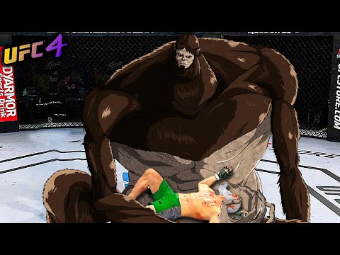 Old Bruce Lee vs. Beastlike Titan - EA Sports UFC 4
