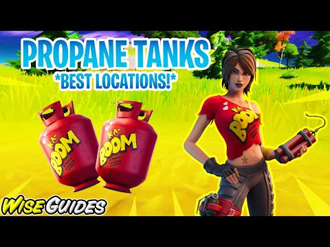 Destroy structures with Propane Tanks LOCATIONS - Fortnite Chapter 2