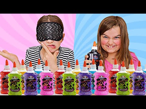 3 COLORS OF GLUE SLIME CHALLENGE!! | JKrew