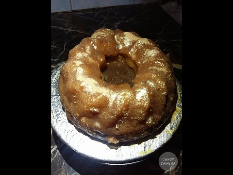 Easy GLITTERED Caramel Butter cake