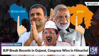 BJP Break Records in Gujarat, Congress Wins in Himachal