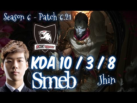 ROX Smeb JHIN vs ASHE ADC - Patch 6.21 KR Ranked