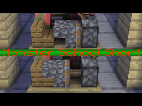 MinerBat - Cursed Block! Minecraft Monster School Animation Short! #Shorts