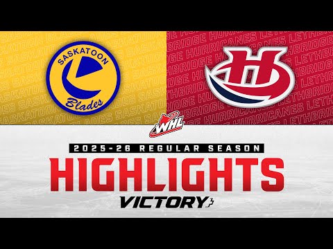 Saskatoon Blades at Lethbridge Hurricanes 9/26 | WHL Highlights 2025-26