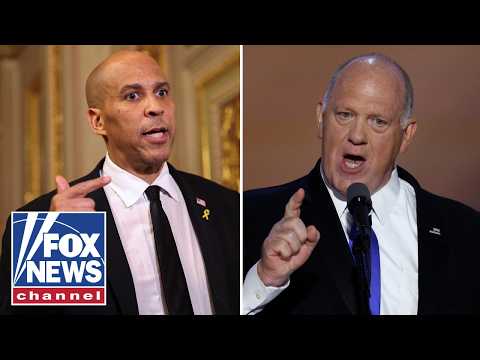 Tom Homan CHALLENGES 'lying' Cory Booker...