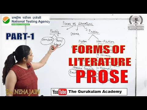 What Is Prose? || Forms of Literature:prose || English Literature || Dr. Neha Jain #literaryprose