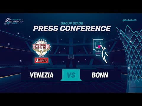 Umana Reyer Venezia v Telekom Baskets Bonn - Press Conference - Basketball Champions League 2018-19