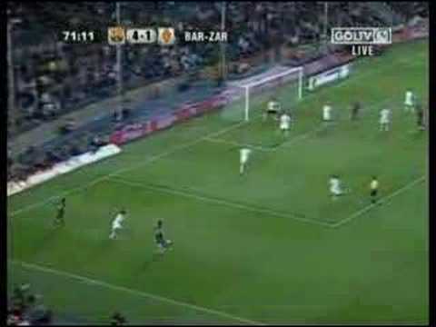 Barcelona 4 vs 1 Real Zaragoza 26th Sep 2007 2nd half
