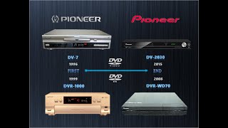 All pioneer DVD/Recorder player series history of the 1996+2015