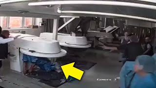 Mixer Machine Accident... Caught on Camera 😱